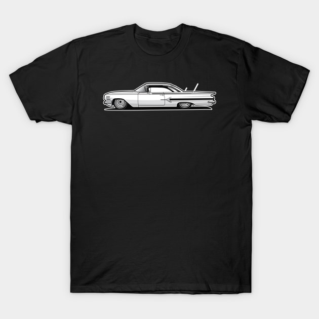 1960 Impala BW T-Shirt by RBDesigns